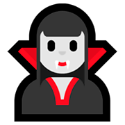 Emoji 🧛‍♀️ Vampira su Microsoft Windows 10 October 2018 Update.