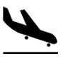 Émoji 🛬 Avion à L’atterrissage sur Microsoft Windows 10.