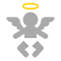 👼 Emoji Bebé ángel en Microsoft Windows 10.