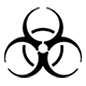 Emoji ☣️ Simbolo Del Rischio Biologico su Microsoft Windows 10.