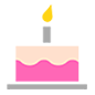 Emoji 🎂 Torta Di Compleanno su Microsoft Windows 10.