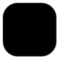 🔲 Emoji schwarze quadratische Schaltfläche Microsoft Windows 10.
