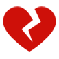 💔 Emoji Corazón Roto en Microsoft Windows 10.
