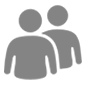 Emoji 👥 Profilo Di Due Persone su Microsoft Windows 10.