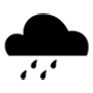 Emoji 🌧️ Pioggia su Microsoft Windows 10.