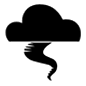 Emoji 🌪️ Tornado su Microsoft Windows 10.