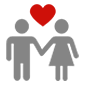 Émoji 💑 Couple Avec Cœur sur Microsoft Windows 10.
