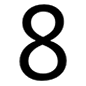 8️ Emoji Numero ocho en Microsoft Windows 10.