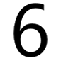 Émoji 6️ Chiffre six sur Microsoft Windows 10.