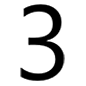 Emoji 3️ Cifra tre su Microsoft Windows 10.