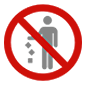 🚯 Emoji Proibido Jogar Lixo No Chão na Microsoft Windows 10.