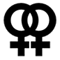 Emoji ⚢ Segno accoppiato femminile su Microsoft Windows 10.