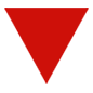 Émoji 🔻 Triangle Rouge Pointant Vers Le Bas sur Microsoft Windows 10.