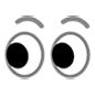 Emoji 👀 Occhi su Microsoft Windows 10.