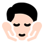 💆🏻 Emoji Persona Recibiendo Masaje: Tono De Piel Claro en Microsoft Windows 10.
