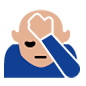 Emoji 🤦🏼 Persona Esasperata: Carnagione Abbastanza Chiara su Microsoft Windows 10.