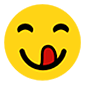 Emoji 😋 Faccina Che Si Lecca I Baffi su Microsoft Windows 10.