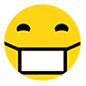 😷 Emoji Gesicht mit Atemschutzmaske Microsoft Windows 10.