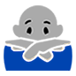 Emoji 🙅 Persona Che Fa Segno Di No su Microsoft Windows 10.