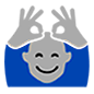 🙆 Emoji Person mit Händen auf dem Kopf Microsoft Windows 10.