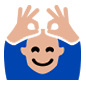 🙆🏼 Emoji Persona Haciendo El Gesto De «de Acuerdo»: Tono De Piel Claro Medio en Microsoft Windows 10.
