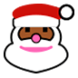 🎅🏾 Emoji Papá Noel: Tono De Piel Oscuro Medio en Microsoft Windows 10.
