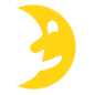 🌛 Emoji Luna De Cuarto Creciente Con Cara en Microsoft Windows 10.