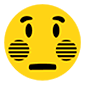 Emoji 😳 Faccina Imbarazzata su Microsoft Windows 10.