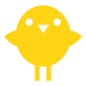 Emoji 🐥 Pulcino Visto Di Fronte su Microsoft Windows 10.