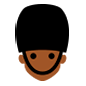 💂🏾 Emoji Guardia: Tono De Piel Oscuro Medio en Microsoft Windows 10.