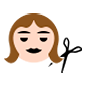 Emoji 💇🏻 Taglio Di Capelli: Carnagione Chiara su Microsoft Windows 10.