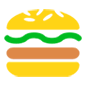 Emoji 🍔 Hamburger su Microsoft Windows 10.