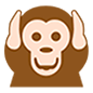 🙉 Emoji Mono Con Los Oídos Tapados en Microsoft Windows 10.