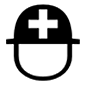 Emoji ⛑️ Elmetto Con Croce Bianca su Microsoft Windows 10.