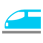 Emoji 🚄 Treno Alta Velocità su Microsoft Windows 10.