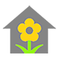 Emoji 🏡 Casa Con Giardino su Microsoft Windows 10.
