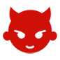 Emoji 👿 Faccina Arrabbiata Con Corna su Microsoft Windows 10.