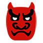 👹 Emoji Demonio Japonés Oni en Microsoft Windows 10.