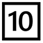 Emoji 🔟 Tasto: 10 su Microsoft Windows 10.