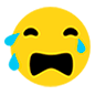 😭 Emoji Cara Llorando Fuerte en Microsoft Windows 10.
