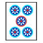 Emoji 🀝 Mahjong - cinque punti su Microsoft Windows 10.