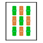 Emoji 🀘 Mahjong - nove bambù su Microsoft Windows 10.