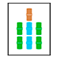 Emoji 🀖 Mahjong - sette bambù su Microsoft Windows 10.