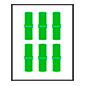 Emoji 🀕 Mahjong - sei bambù su Microsoft Windows 10.