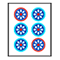 Emoji 🀞 Mahjong - sei punti su Microsoft Windows 10.