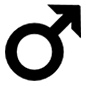 Emoji ♂️ Simbolo Genere Maschile su Microsoft Windows 10.