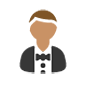 🤵🏽 Emoji Persona Con Esmoquin: Tono De Piel Medio en Microsoft Windows 10.