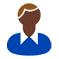 👨🏿 Emoji Homem: Pele Escura na Microsoft Windows 10.