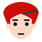 👳🏻 Emoji Persona Con Turbante: Tono De Piel Claro en Microsoft Windows 10.