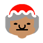 Emoji 🤶🏽 Mamma Natale: Carnagione Olivastra su Microsoft Windows 10.